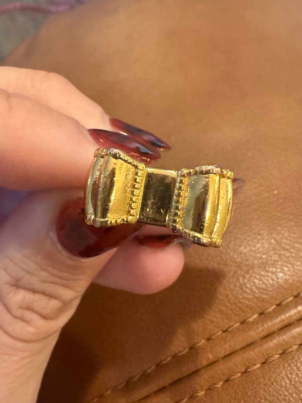 Kate Spade Gold Bow Statement Ring - Women Jewelry
